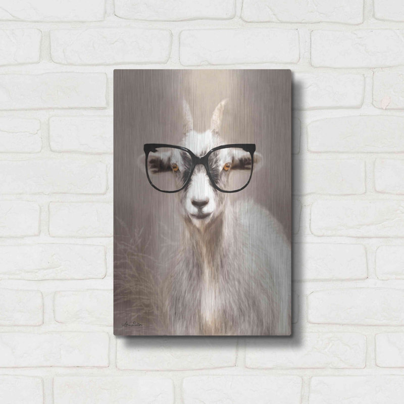 «See Clearly Goat» par Lori Deiter, H 16 po x l 12 po