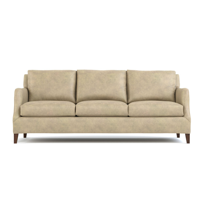 Harper Leather Sofa, Alameda Stonewash