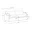 Canapé modulaire avec coussins réversibles 89,7 po Salha-85684881