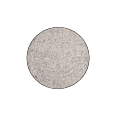 Tapis gris soyeux et moelleux