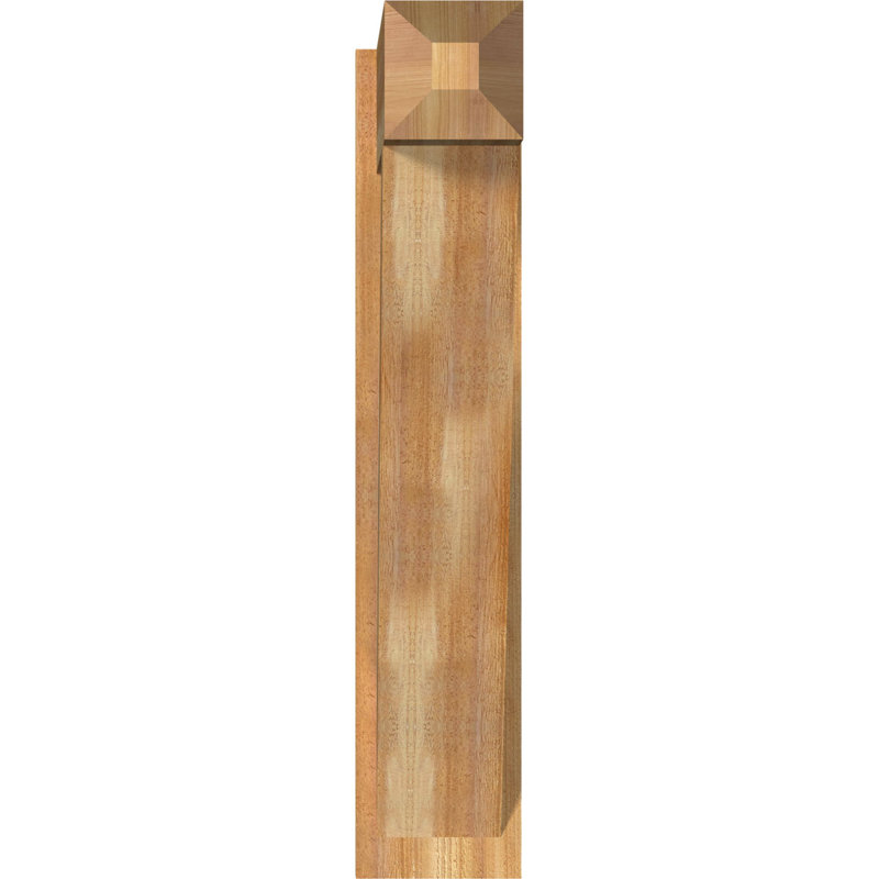 Artisan traditionnel en bois rustique, P 28 po x H 40 po, Cèdre rouge de l'Ouest de 8 po (sciage brut)
