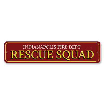 Enseigne de secours en aluminium