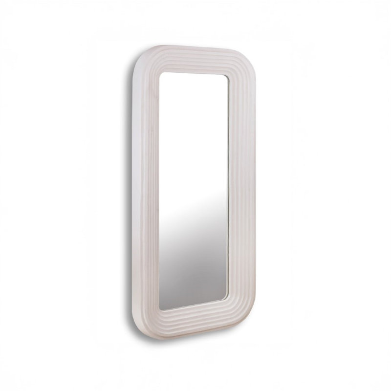 Mirror Aluminium MDF White
