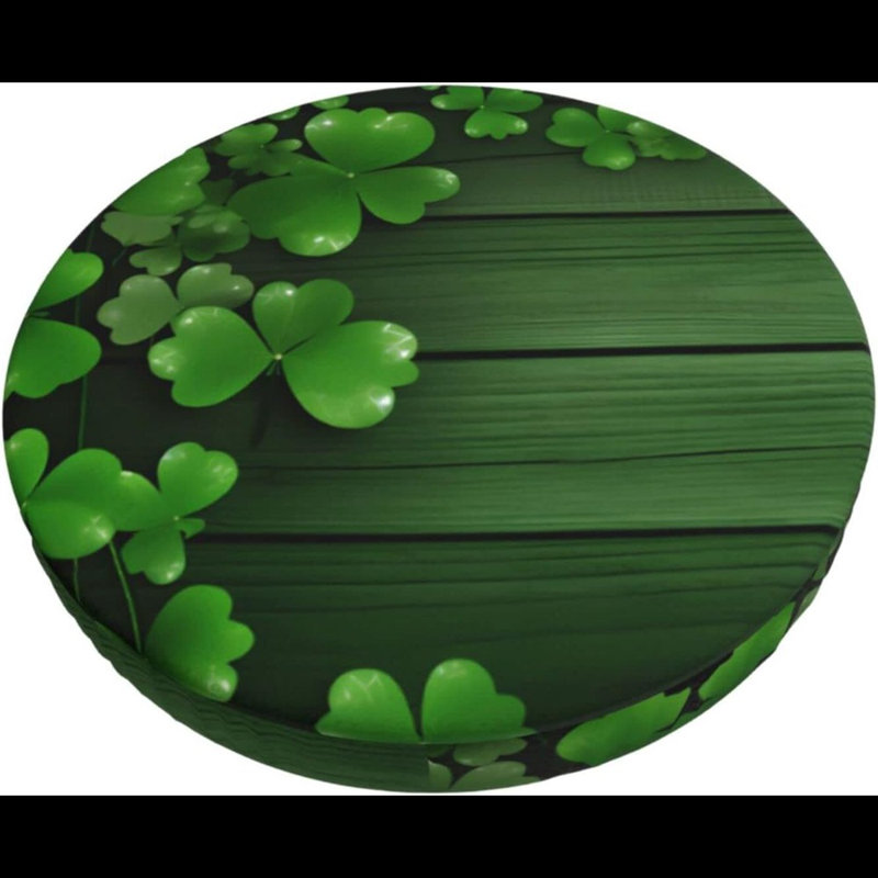 Housse pour tabouret de bar Patrick's Day Sparkle Clovers Shamrocks