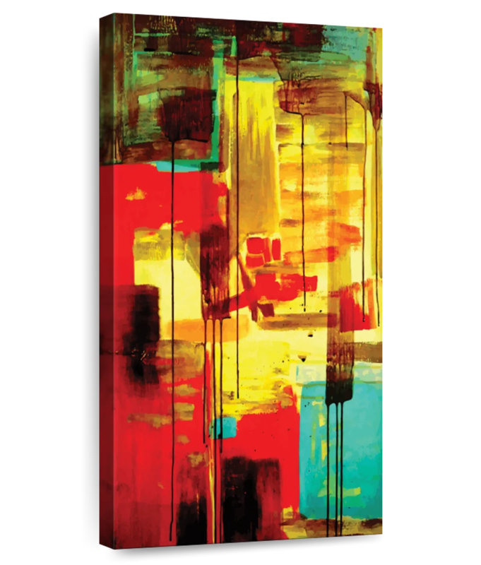 Composition en acrylique Jakorie, H 30 po x l 15 po