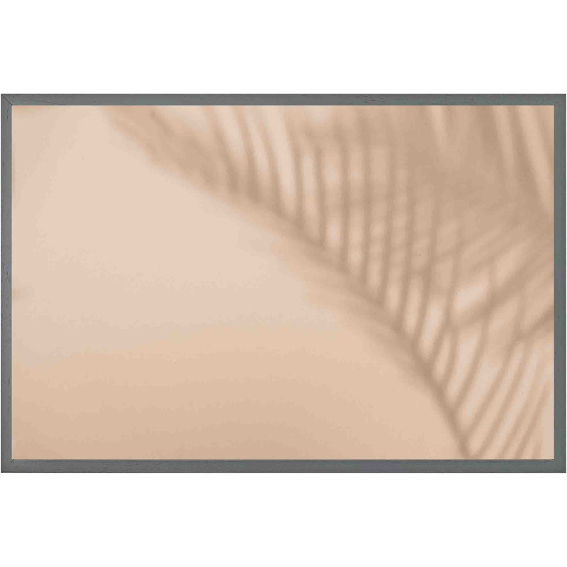 Arnell Leaf Shadow - Single Picture Frame Print, 41cm H x 61cm W x 4cm D, Grey