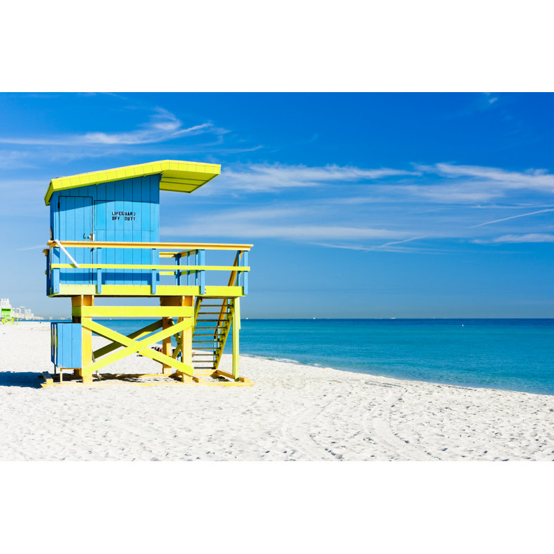 Miami Beach - Photographie sur toile tendue, L 36 po x H 24 po