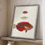«Colorful Tropical Fish II», reproduction encadrée - bois massif