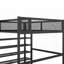 Auroralynn Size Metal Loft Bed with 4-Tier Shelves &amp; Storage, No Box Spring Needed, Sturdy &amp; Durable-75586933-75586934