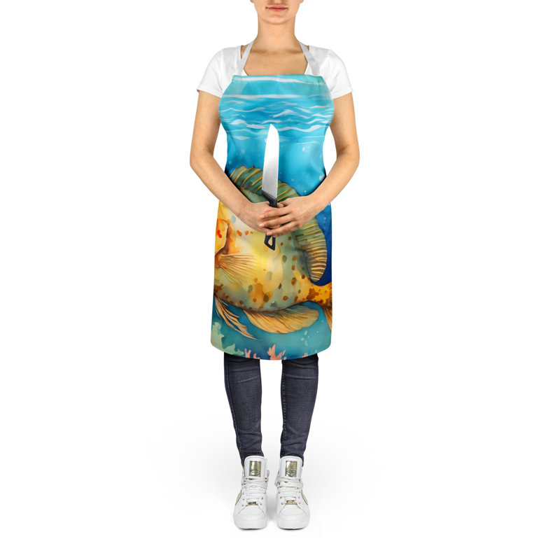 No Pattern Bib Apron