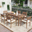 Ensemble repas d'extérieur en acacia Woo 6 personnes Mistveil-154218743