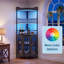 Armoire à vin d'angle en bois économiseur d'espace-2078309552