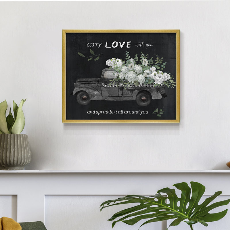 Carry Love -Framed Print - Restickable