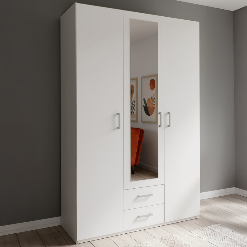 Sugata Manufactured Wood Wardrobe, White