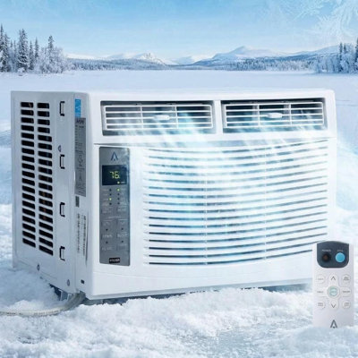 Climatiseur de fenêtre de 6000 BTU, refroidissement rapide jusqu'à 250 pieds carrés