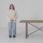Lopez 75" Solid Wood Dining Table-1400377138
