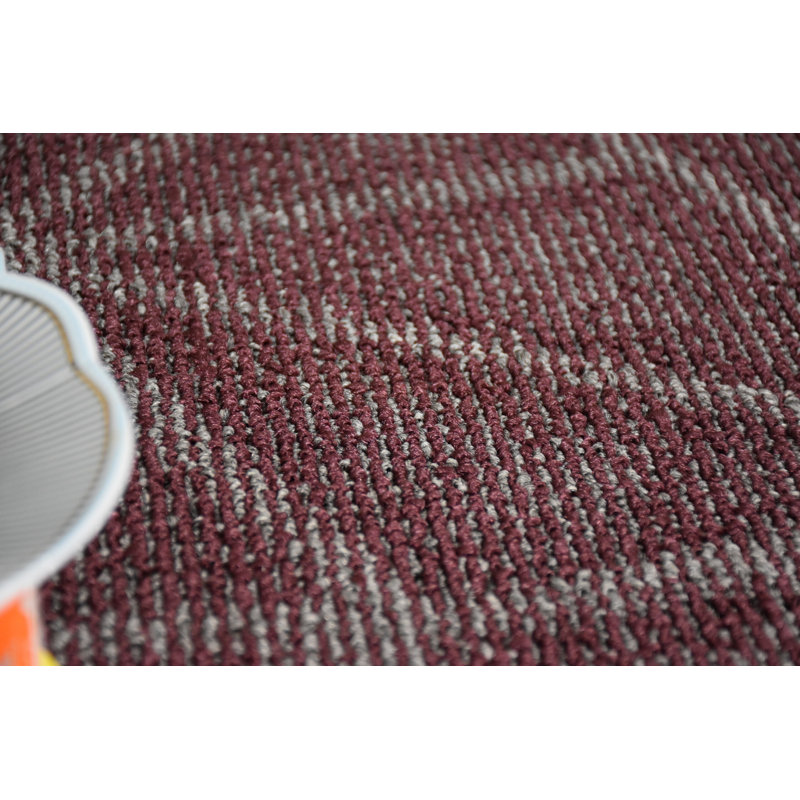 Ensemble de tapis bourgogne raffiné intérieur / extérieur Furnish My Place, Ovale 2 pi x 3 pi