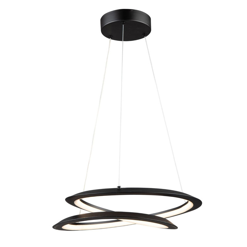 Luminaire suspendu Arloe DEL 24 W, noir