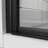 32" - 33.2" Adjustable Width Pivot Glass Shower Door, 6Mm Tempered Clear Glass, Black Finish, Reversible Installation, 180 Internally/Externally Pivot, Bi Folding Hinges, Water Leakage Prevention-124897865