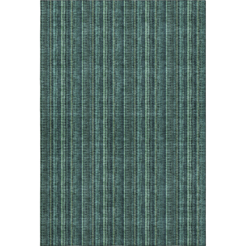 Premium Machine Washable Prisco Teal Rug, Rectangle 3' x 5'