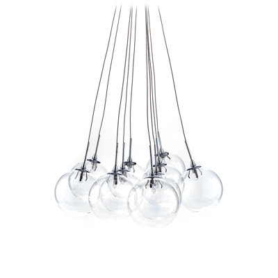Jackeline 10 - Light Chrome Cluster Pendant