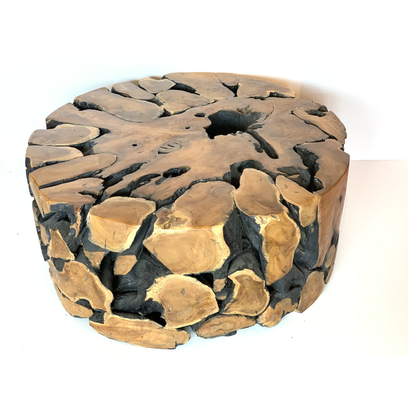 Table basse en bois massif Fike