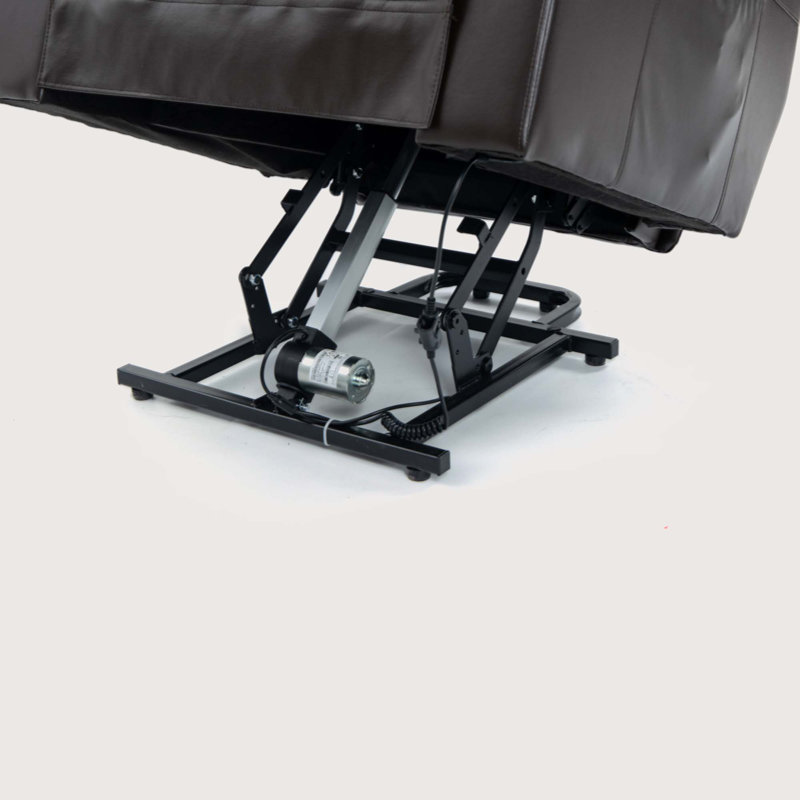 Fauteuil inclinable électrique Faul Okin, Similicuir brun