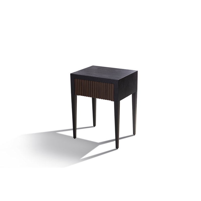 Sakima 50cm W Manufactured Wood Bedside Table