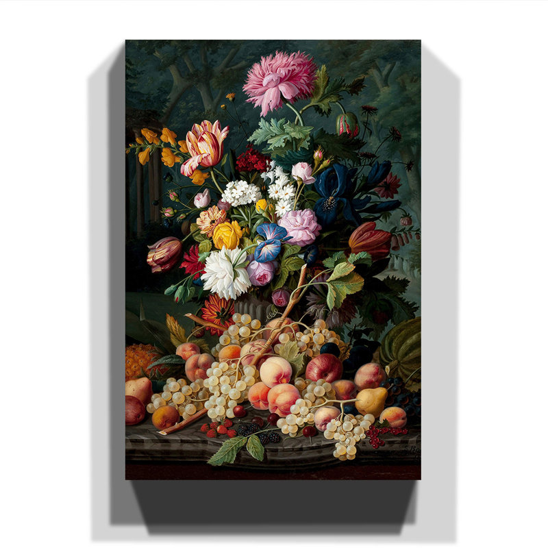 Severin Roesen - Wrapped Canvas Painting, 100cm H x 70cm W