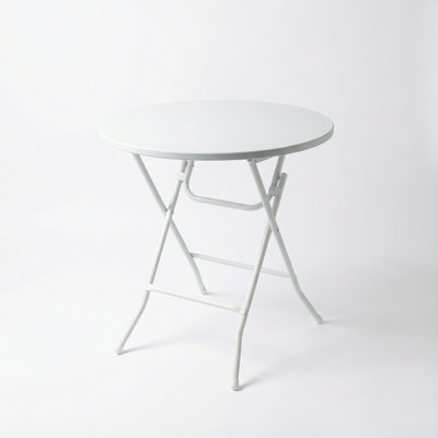 Table d'appoint 23,6 po blanche