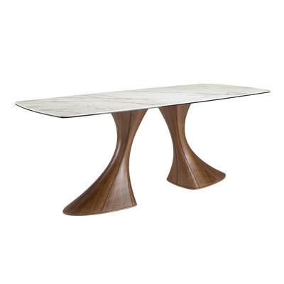 Rectangular Marble Top Dining Table