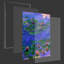 "Nymphéas" par Claude Monet - Peinture sur toile-37462714-37462711
