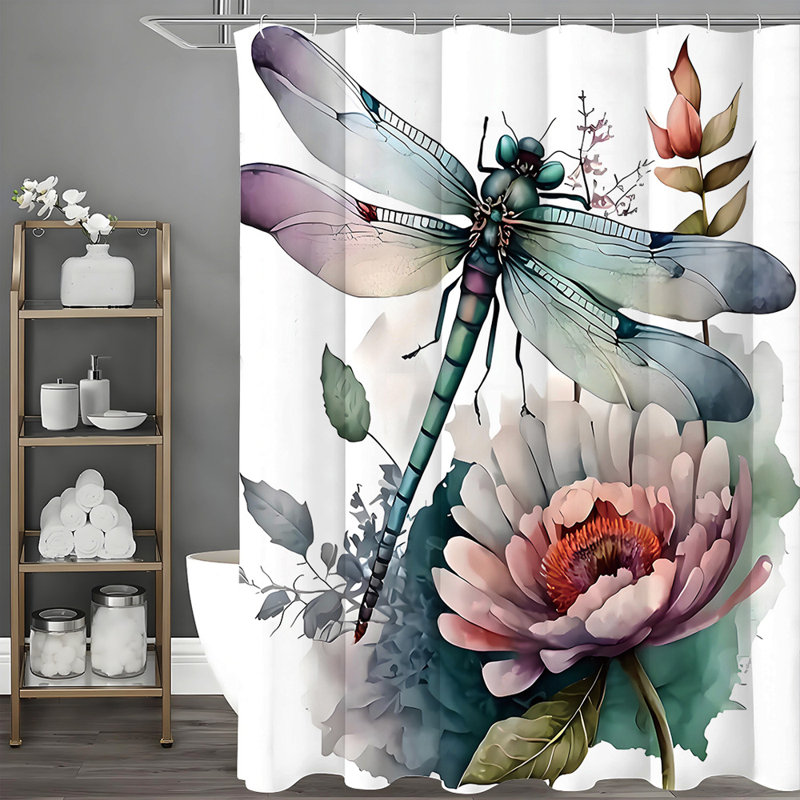 Shower Curtains with Hooks Included, 72"H x 72"W