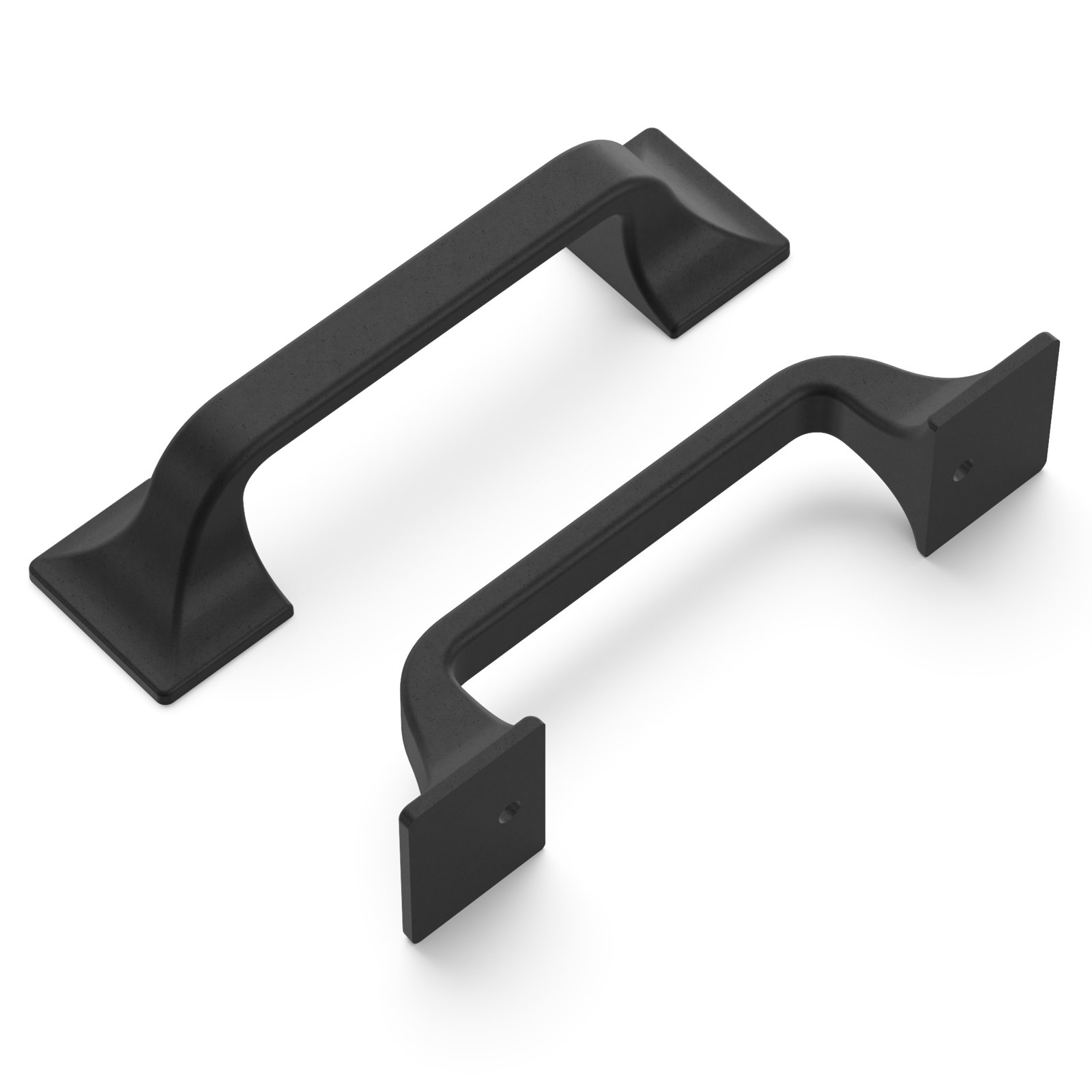 Forge Farmhouse Cabinet Pull, Black Iron, 3", 1