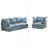 94 Inch 3+1 Seater Sectional Cloud Sofa-413779595