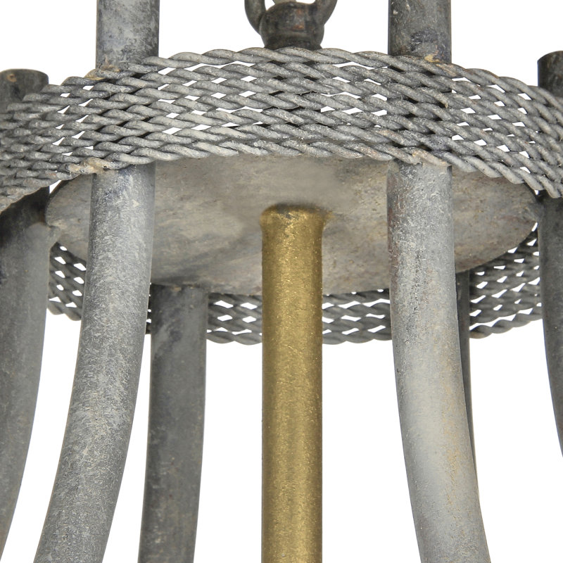 Rosette 8 - Light Lantern Drum Chandelier