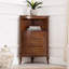 Armoire de coin en bois de noyer massif