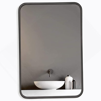 22 "x30" Metal Rectangular Bathroom Wall Mirror