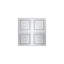 WaterTile Rain Overhead Showering Panel with 4 22-Nozzle Sprayheads-58357035