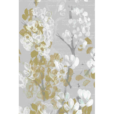 Moutarde sur fleurs grises II
