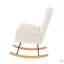 Chaise berçante en tissu Teddy