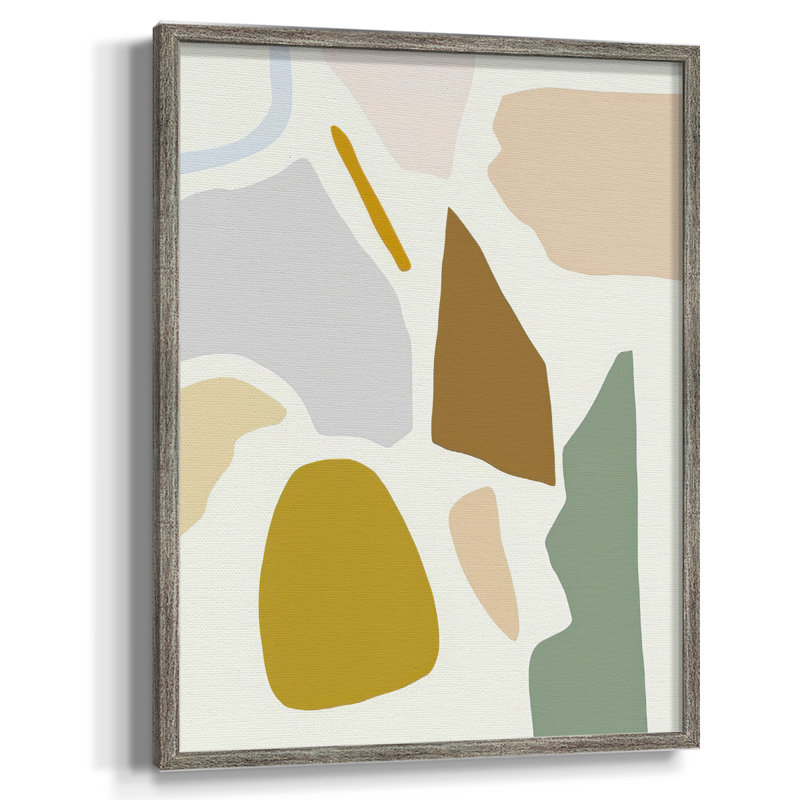 «PastelSplotchesI», reproduction encadrée - bois massif, H 11 po x l 9 po