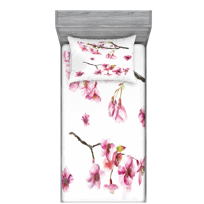 Microfiber Sheet Set, Twin Sheet Set with Fitted Sheet