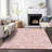 Premium Machine Washable Prisco Pink Rug-878888101