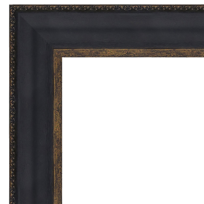 Medium Antique Gold Framed Mountain Landscape Canvas Painting