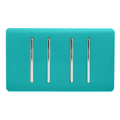 Trendi Switch 4 Gang 1 or 2 Way Light Switch