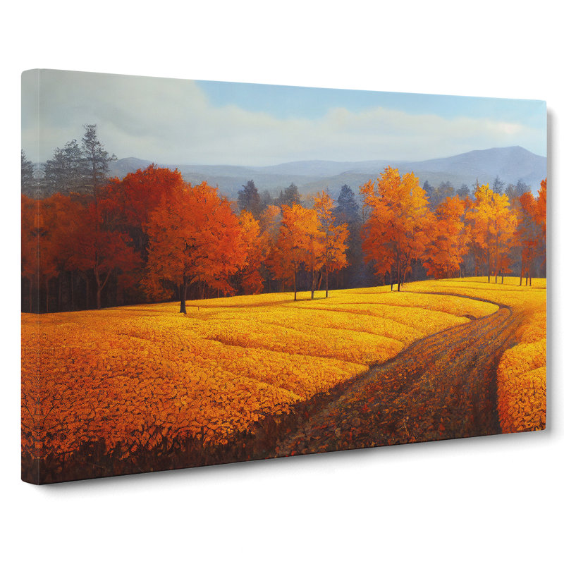 Angelical Autumn Forest - Wrapped Canvas, 35cm H x 50cm W x 3cm D