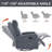 Manual Recliner Chair With Rocker And Swivel In Fabric For Living Room-529132477