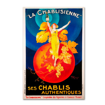 Wrapped Canvas Wall Art - Vintage Lavoie 'Ad 31' Wall Art for Living Room, Bedroom, or Office Décor - 12x19