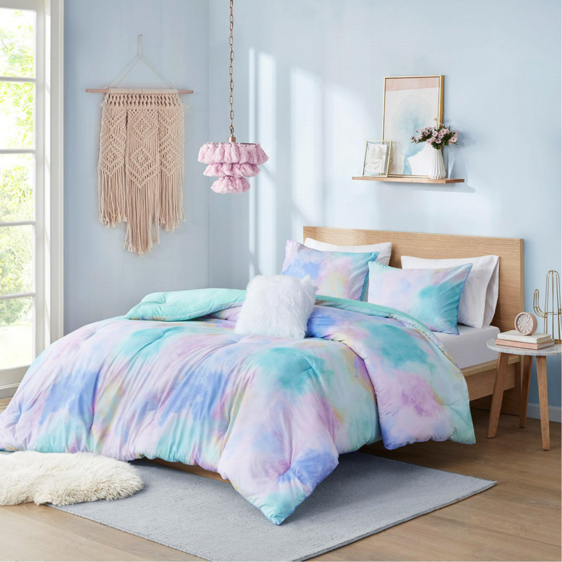 Ensemble d'édredon à imprimé tie Dye King / Cal
